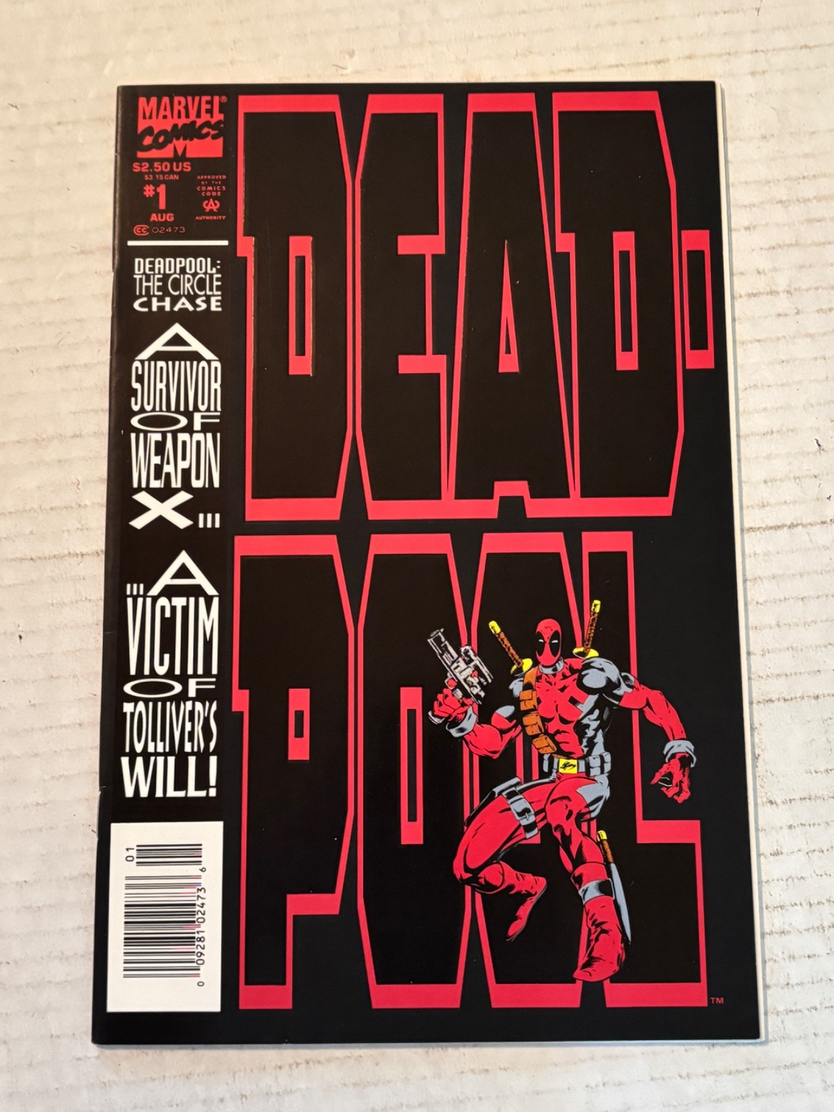 1993 Marvel Deadpool The Circle Chase #1 Comic Book /E26