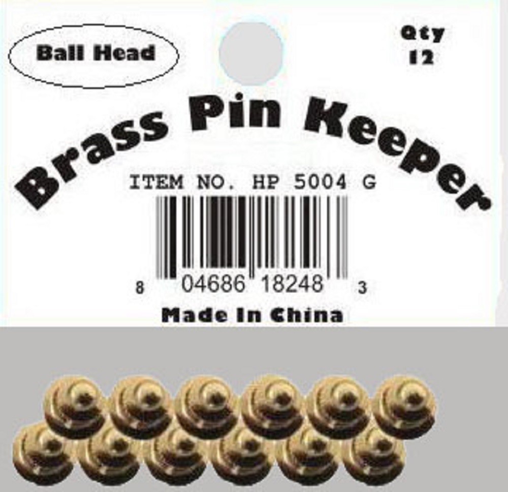( 72 Pieces ) Pin Keepers backs Locks Locking (Ball Head Gold)