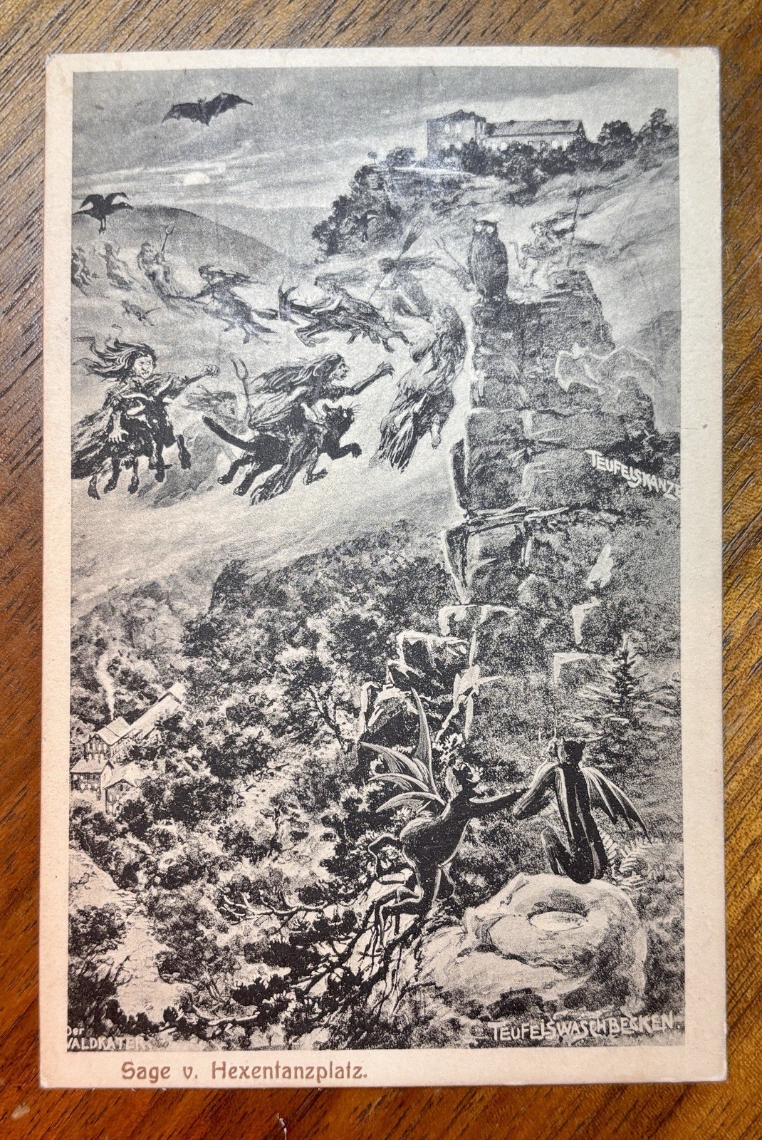 Antique Halloween Postcard 1912 (European Halloween) Night Of The Witches #367