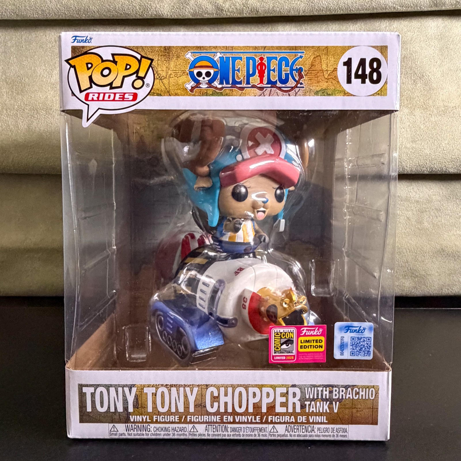 Funko Pop Anime One Piece Tony Chopper Brachio Tank V 148 SDCC 2026 CON STICKER