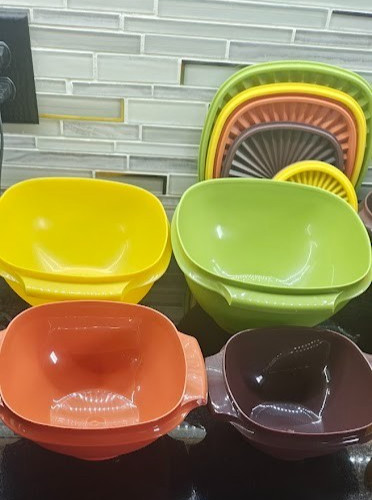 TUPPERWARE 80 ANNIVERSARY SERVALIER 16 PIECE SET ONE TOUCH BOWLS BEST GREAT NEW