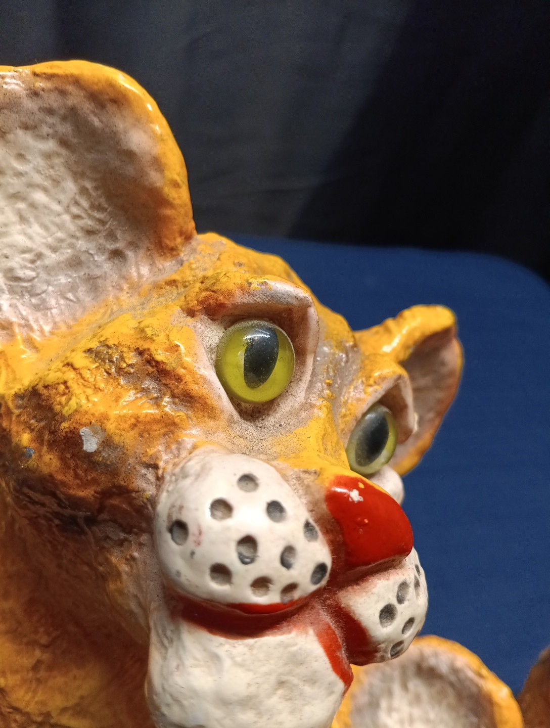 Vintage Universal Statuary Corp Chalkware Tiger 1974-088-089Collectible Decor