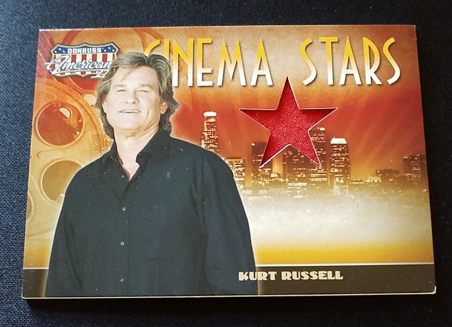 Kurt Russell 2008 Donruss Americana Cinema Stars Personally Worn Material Swatch