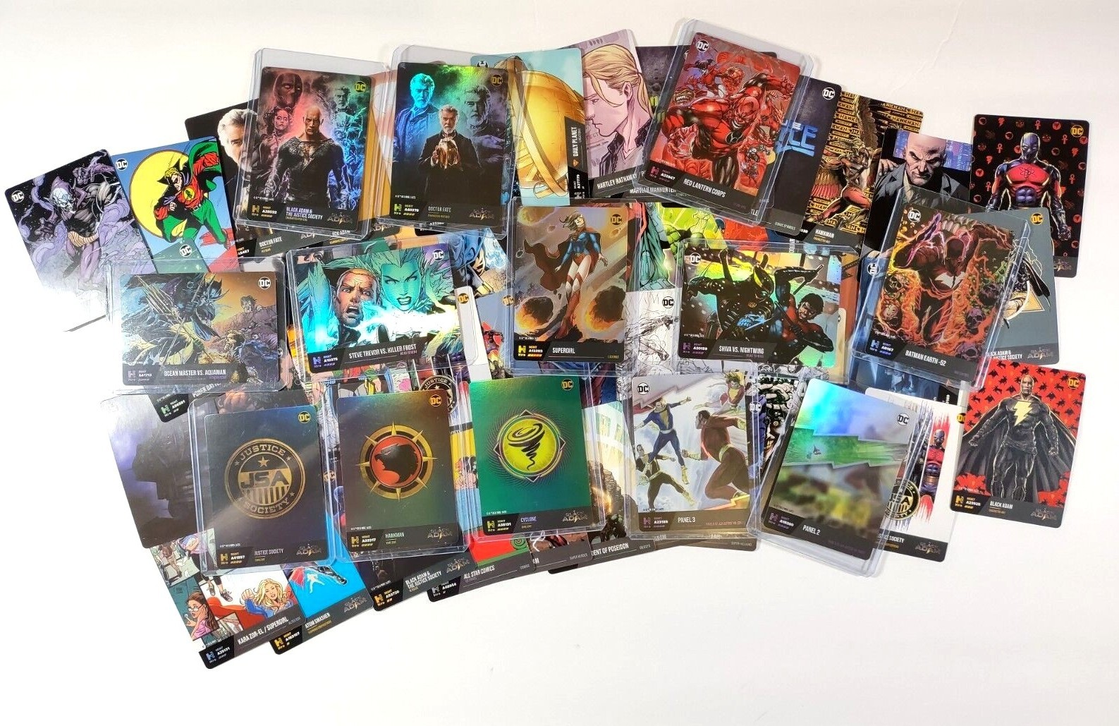 2022 Hro chapter 2 Physical Card ONLY Black Adam cards with toploaders on Holos