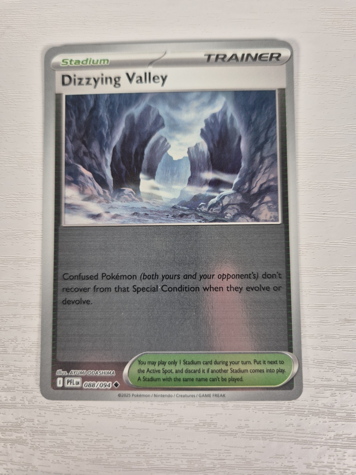 088/094 Dizzying Valley Phantasmal Flames Pokemon TCG Reverse Holo Near Mint