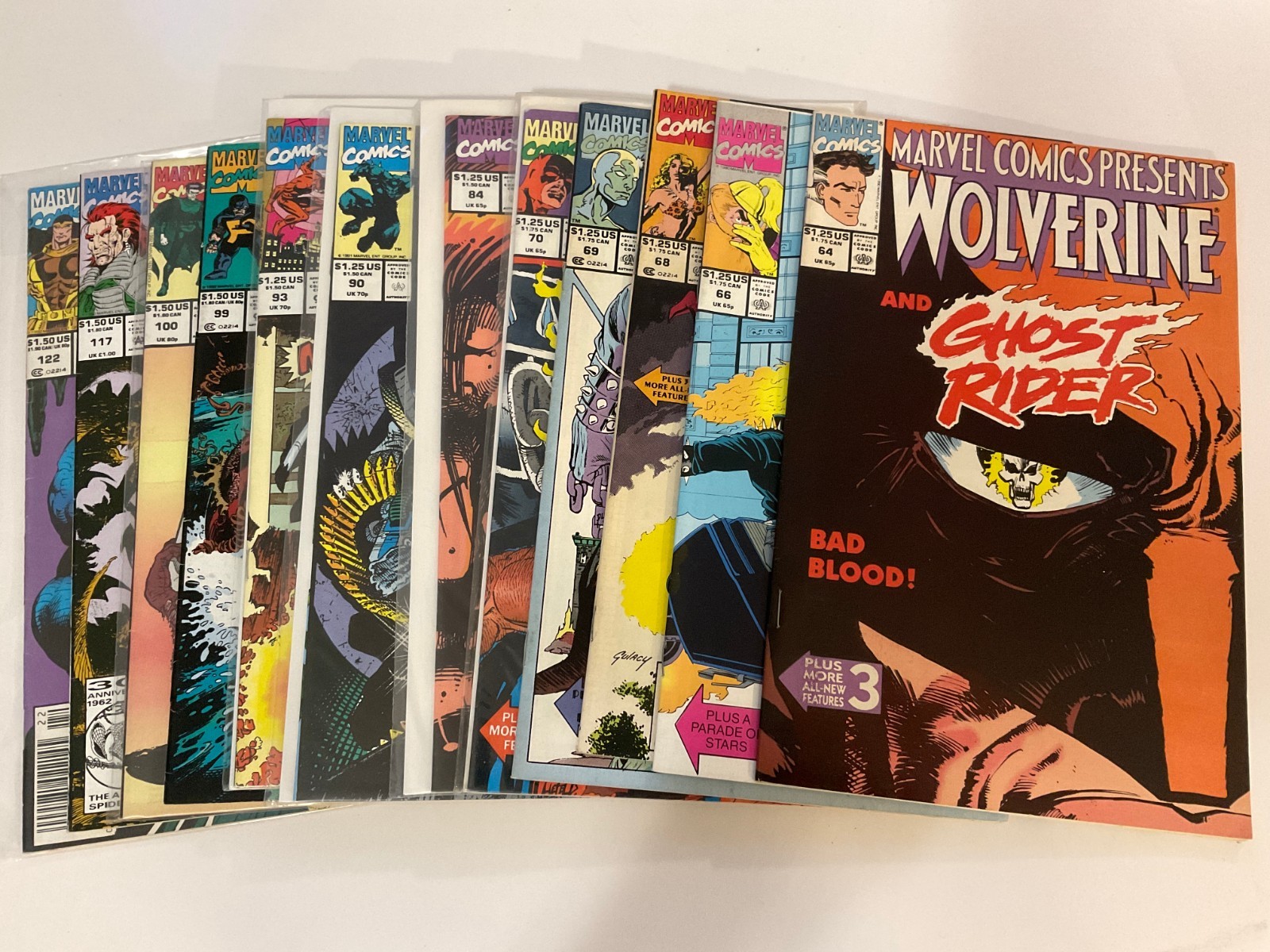 MARVEL COMICS PRESENTS #64 66 68 69 70 84 90 93 99 100 117 122 SET LOT OF 12