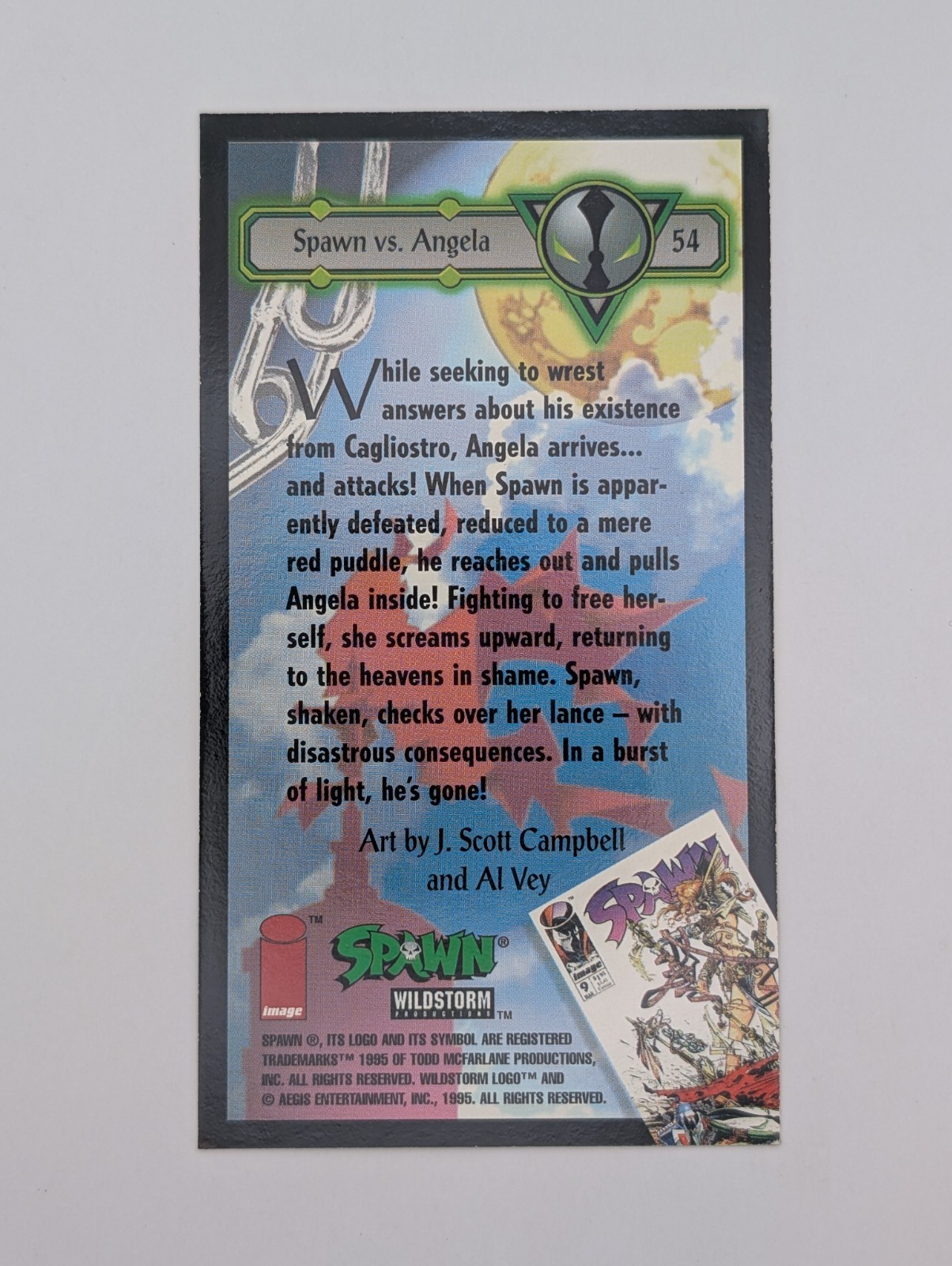 1995 Wildstorm Spawn #54 Angela – “Spawn vs. Angela”