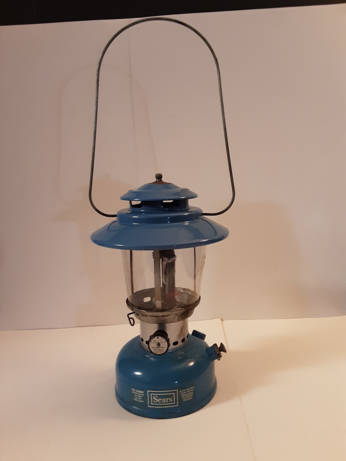 Vintage Coleman For Sears Blue Lantern 72217 Dated 5/71