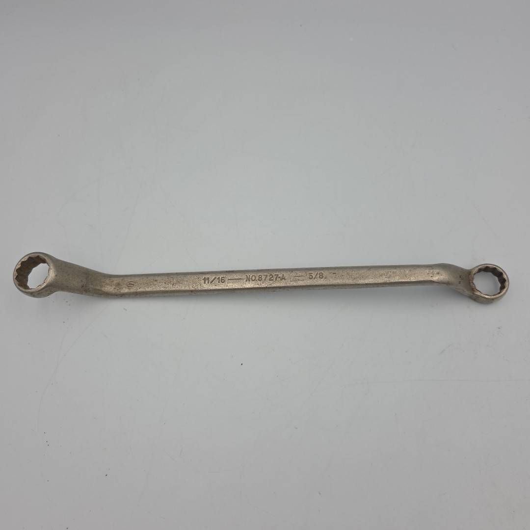 Armstrong 5/8″ X 11/16″ 12 Point Deep Offset Box Wrench Armaloy No. 8727-A USA