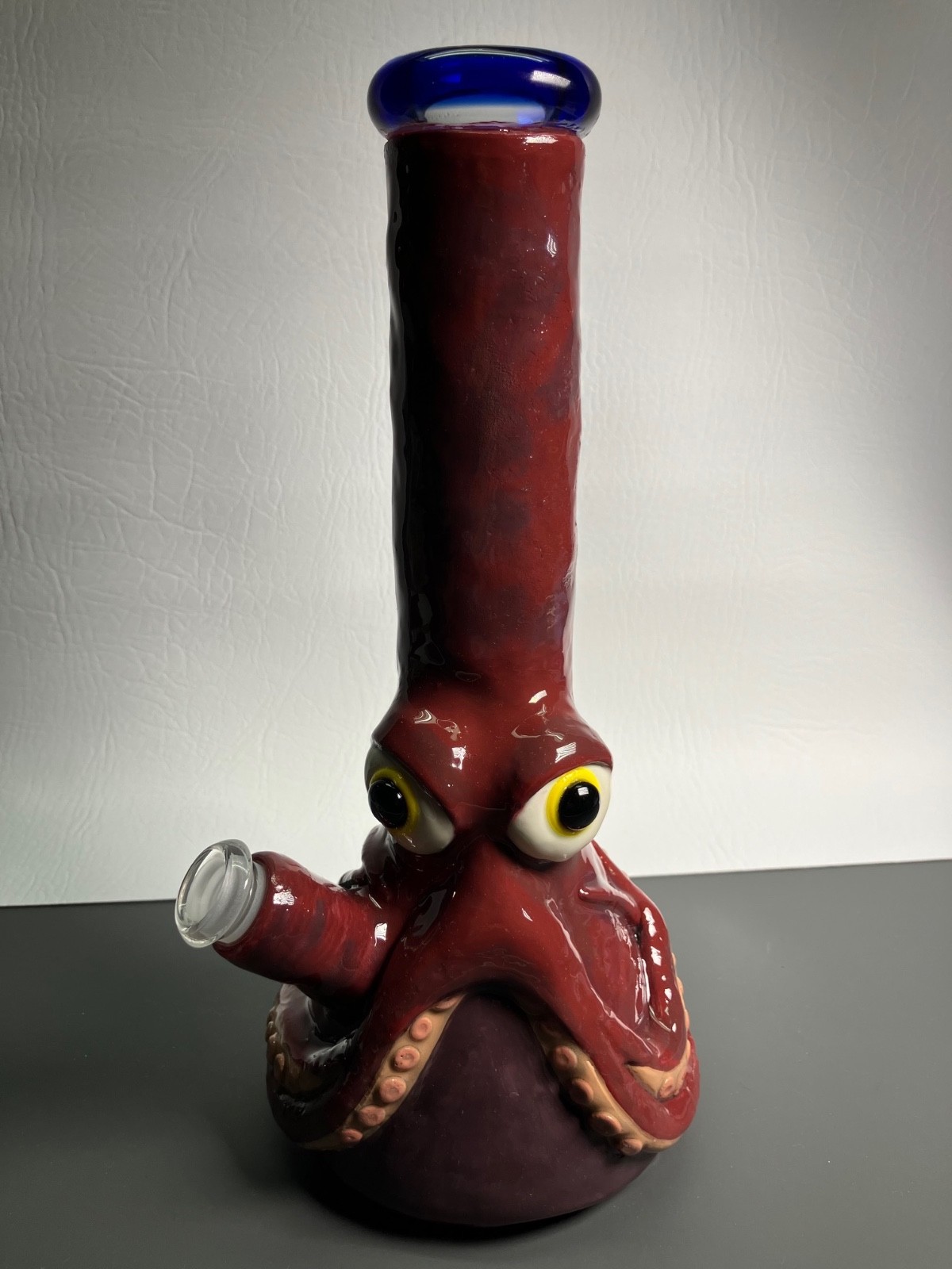 10″ Heavy Glass Octopus Monster Bong Tobacco Water Pipe | Polymer Clay & Resin