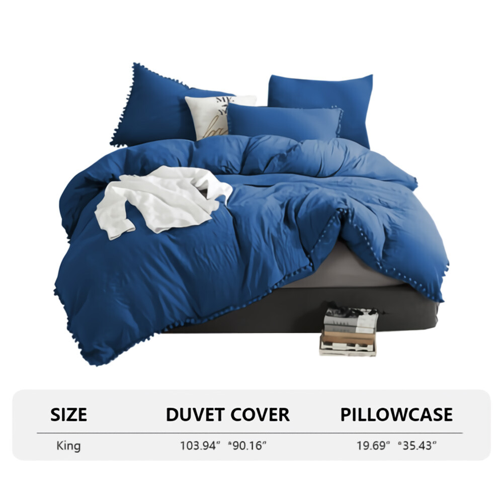 Duvet Cover Quilt Bedding Set With Pillow Bedspread Comforter Cover King Size