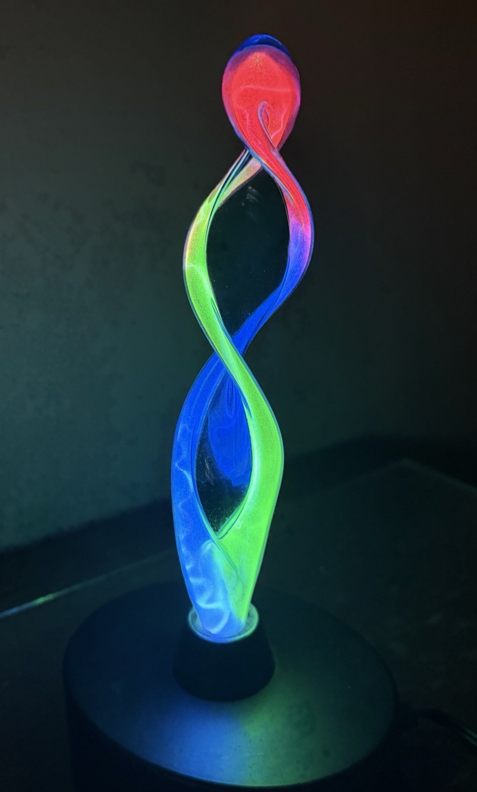LumiSource Color Changing LED Light Plasma Glass Sculptured Electra Art Lamp