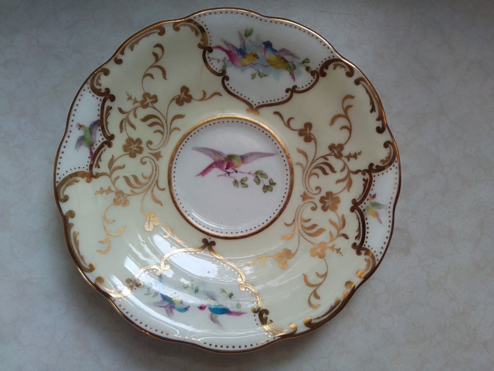 Vintage Crescent&Sons Bone China Teacup&Saucer Made In Englabd