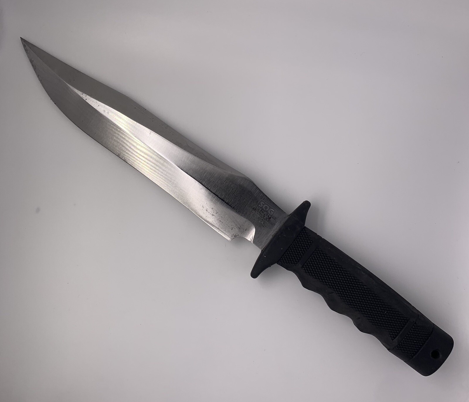 SOG Tigershark Seki-Japan Non-Serrated Edge Satin Finished Fixed Blade Knife