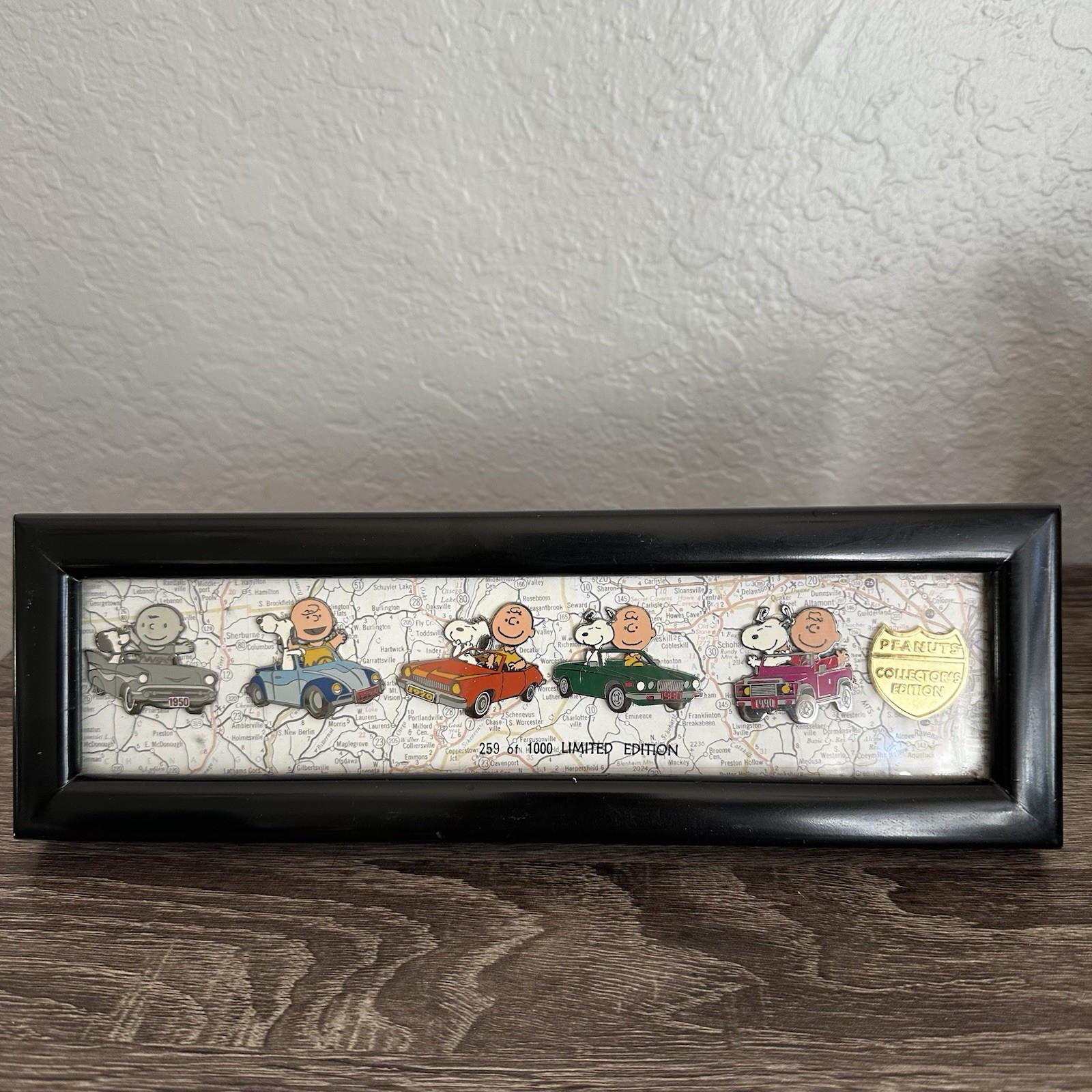 PEANUTS Snoopy Collector Limited Edition 50th Anniversary Pin Set in Case