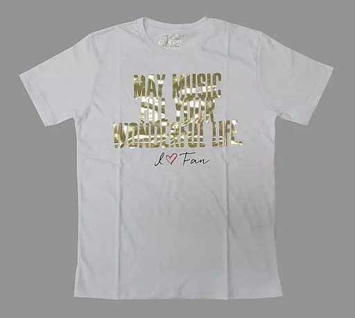 14+ Namie Amuro Final Space White T-Shirt L Official Rare Polyester Cotton Blend