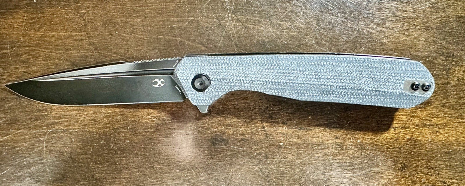 KANSEPT Qilin Flipper Black Carbon Fiber & G10 Handle 154CM Blade T1047T1