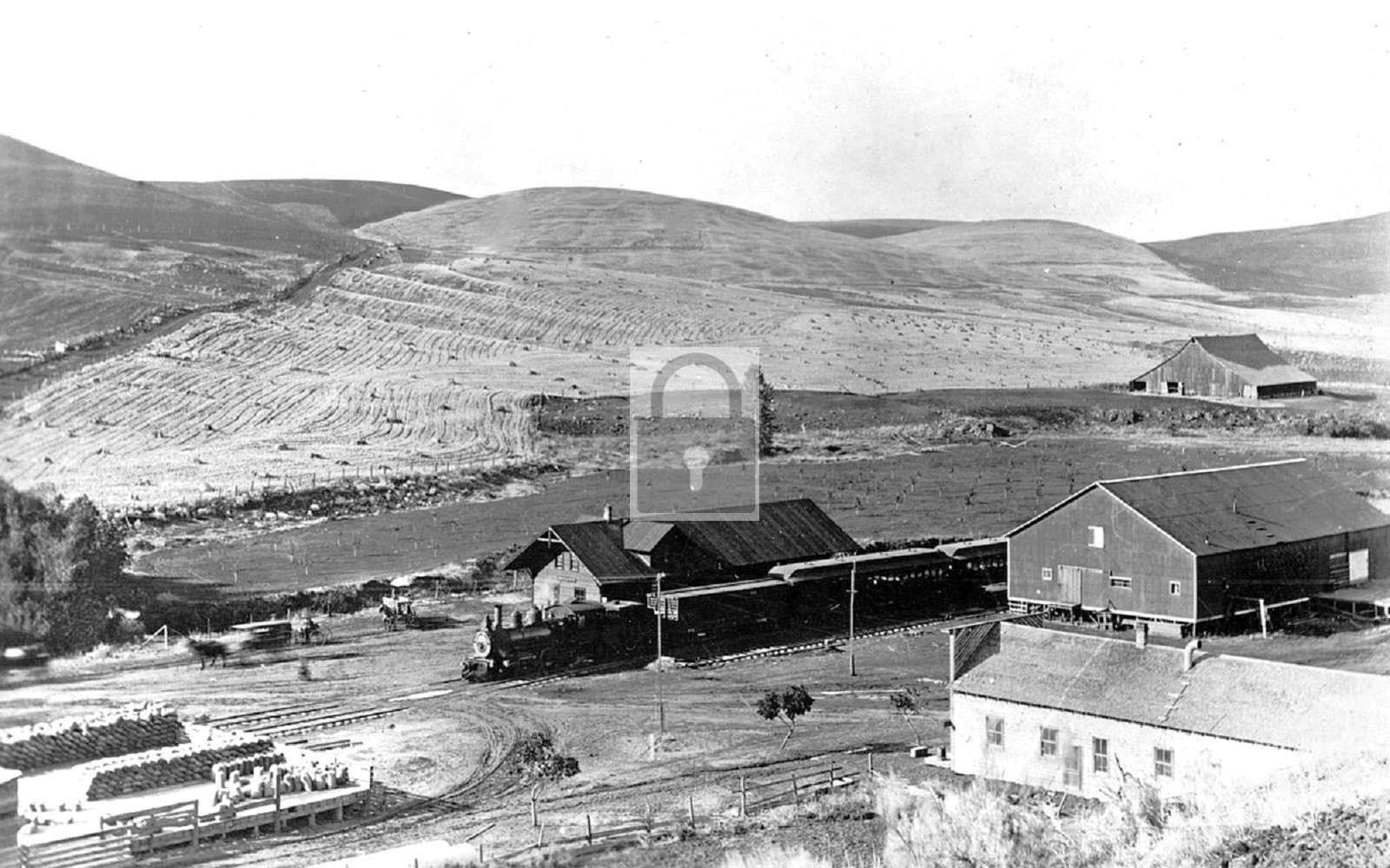 Great Southern Railroad Train Station Depot Dufur Oregon OR – Reprint