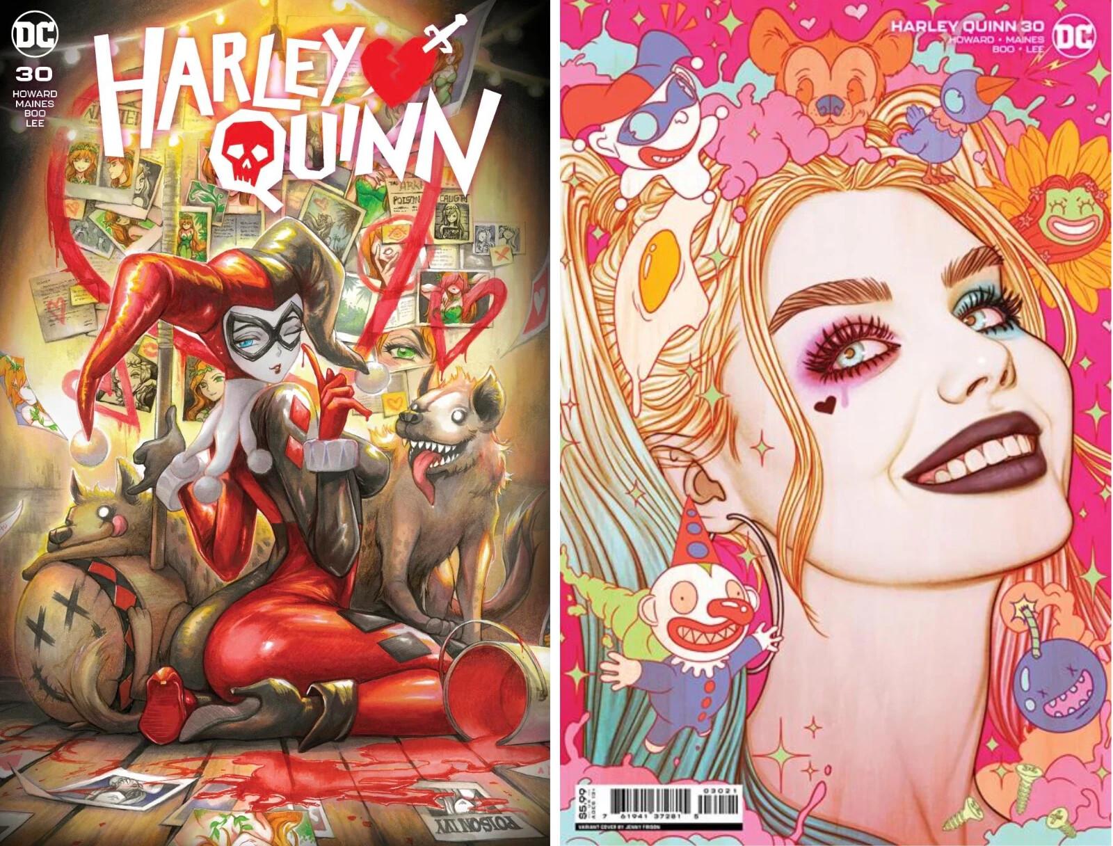 HARLEY QUINN #30 (RACHTA LIN EXCLUSIVE & JENNY FRISON VARIANT SET) ~ DC PRE-SALE