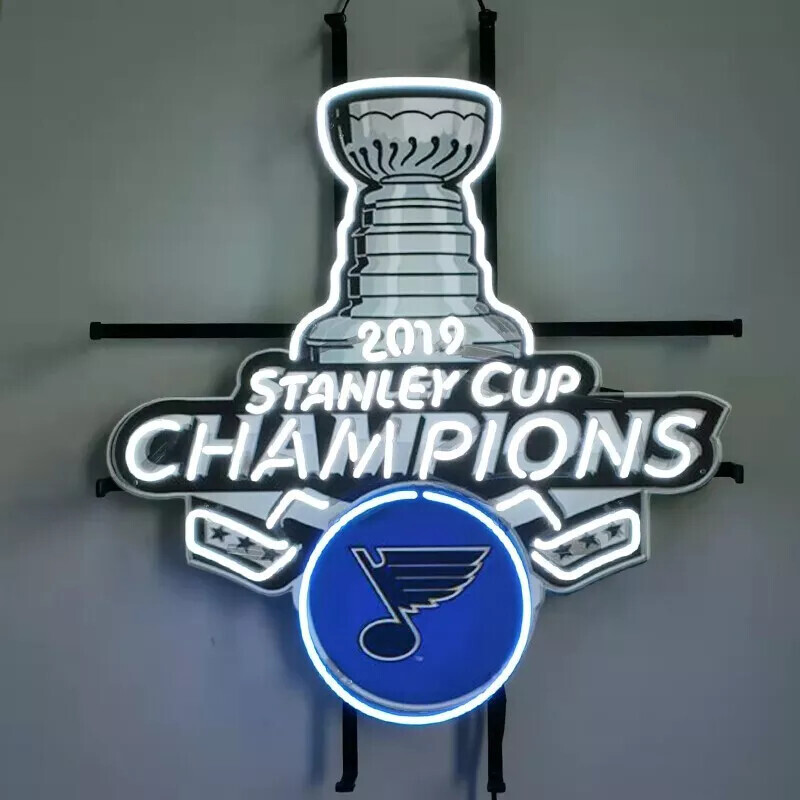 St. Louis Blues Hockey 24″x20″ Neon Sign Light Lamp Beer Bar With HD Vivid EY