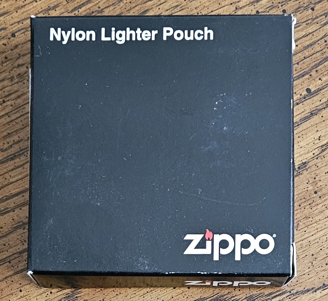 Zippo Lighter Nylon Pouch with Hook and Loop Closure and Belt Loopny
