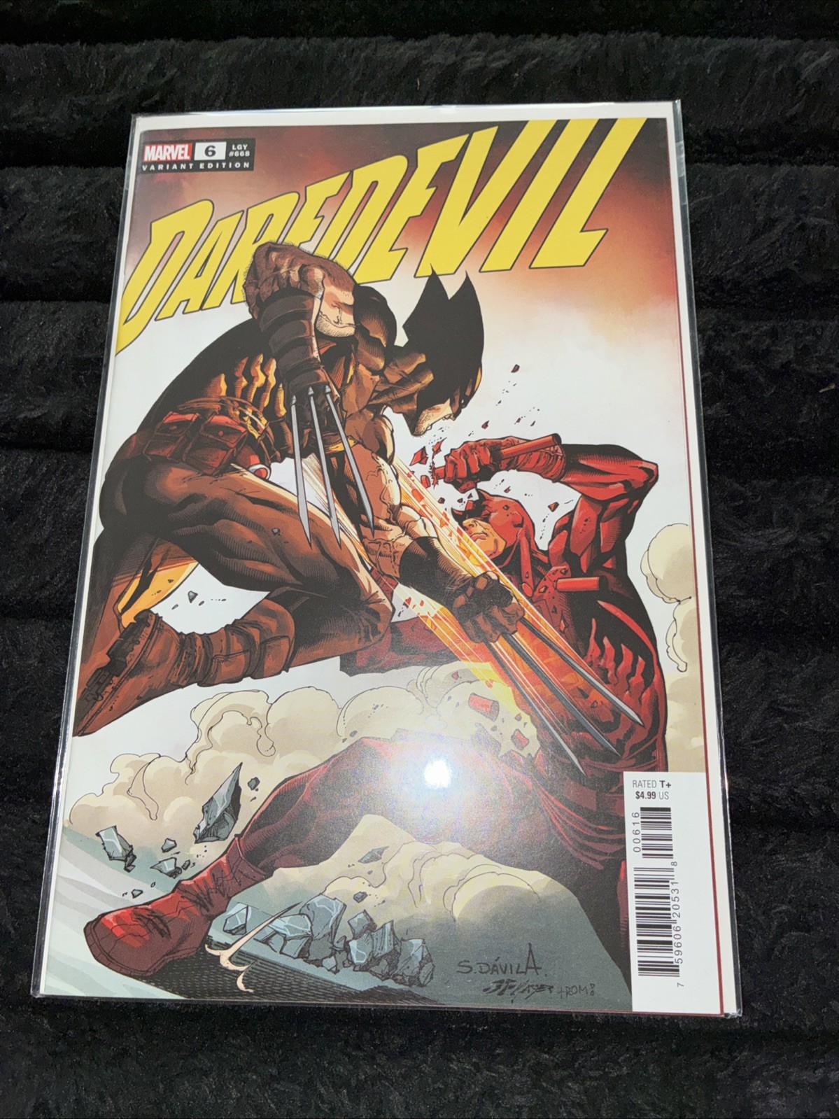 DAREDEVIL #6 SERGIO DAVILA 1:25 VIRGIN VARIANT NM 2024 MARVEL