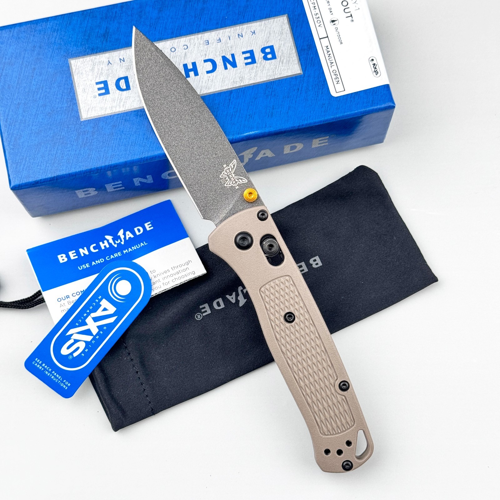 Benchmade Bugout 535GRY-1 CPM-S30V Gray Blade Ranger Green Grivory Folding Knife