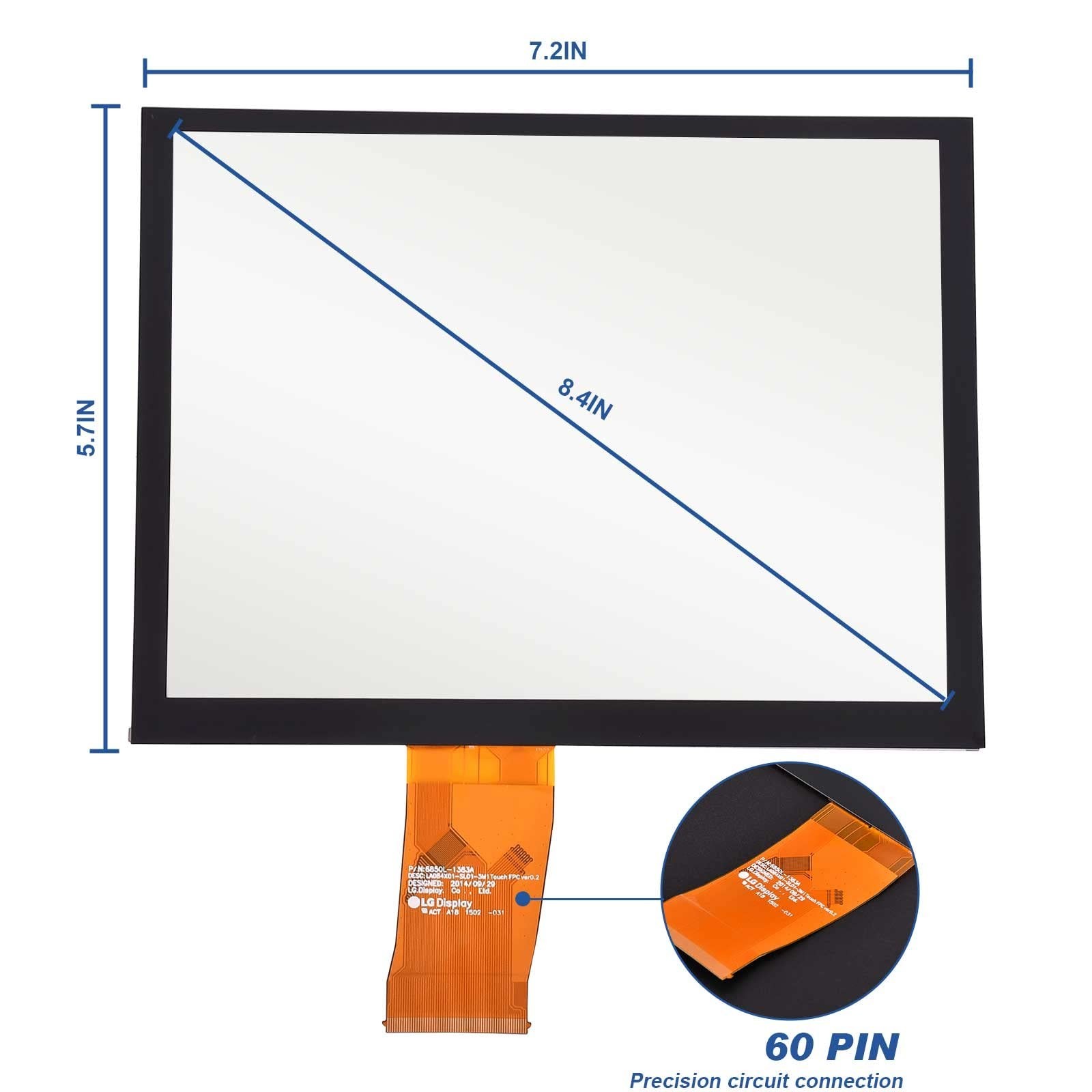 8.4″ Uconnect Touch Screen Digitizer Compatible with Ram 1500 2500 3500 Chrysler