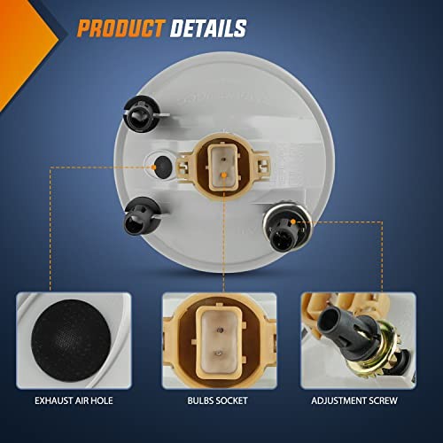 Fog Light Assembly Compatible with 2007 2008 Suburban & Yukon 2007-2014 Black