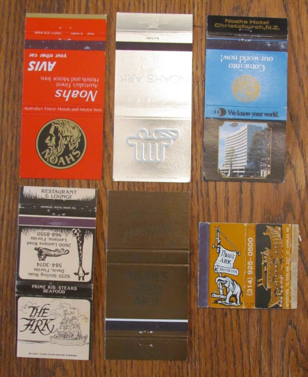 FICTIONAL CHARACTER MATCHBOOK COVERS: NOAH’S ARK EMPTY MATCHCOVERS -B4