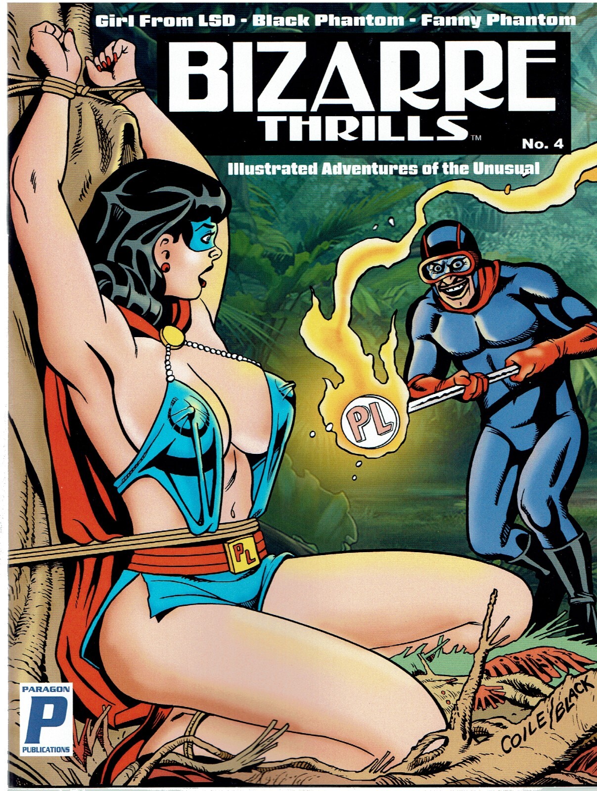 BIZARRE THRILLS 4 – SIGNED BILL BLACK – 2022 – 44PGS PHANTOM LADY- GIRL FROM LSD
