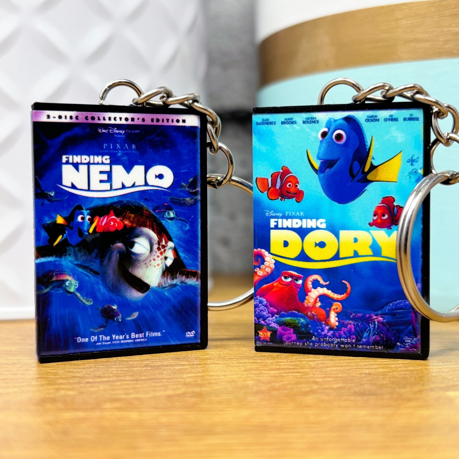 Mini DVD Keychain – Highest-Grossing Movies, #1-70 Miniature Film Cover Keyring
