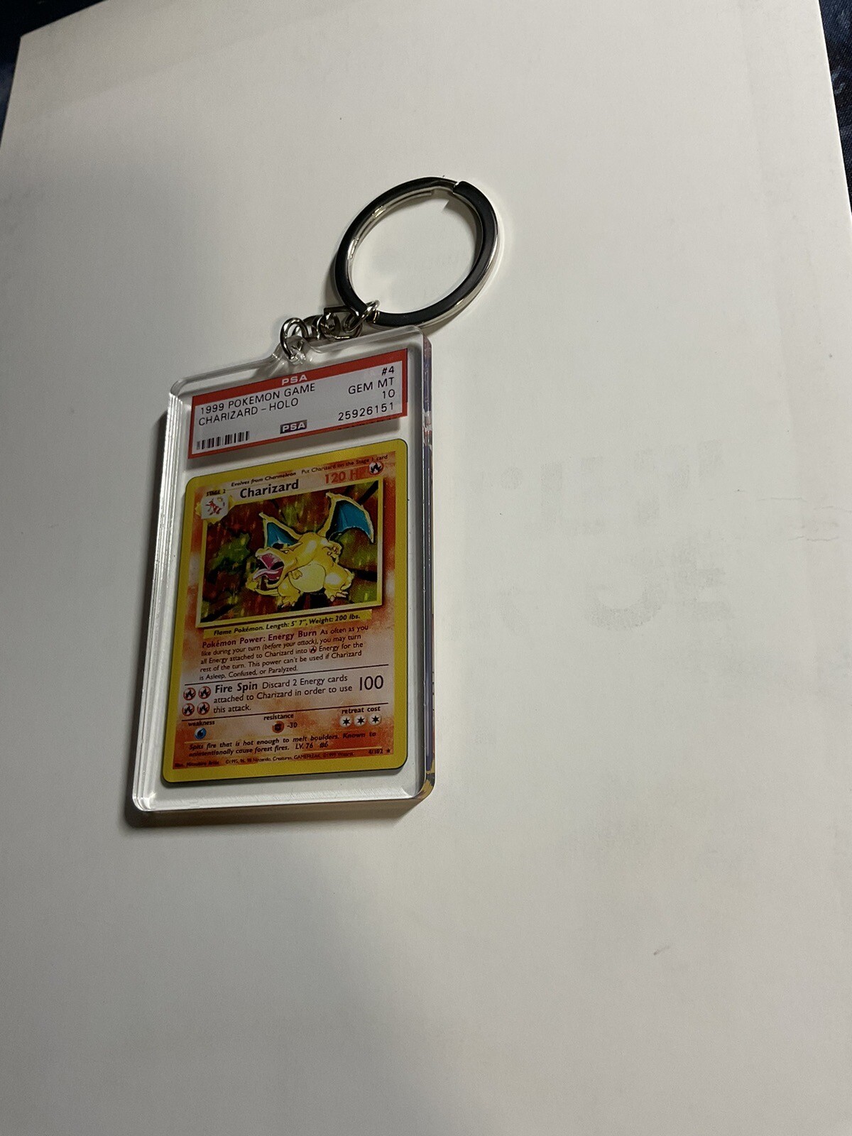 Key Issue Keychains™ – Charizard – PSA Homage – Pokemon – SALE!!