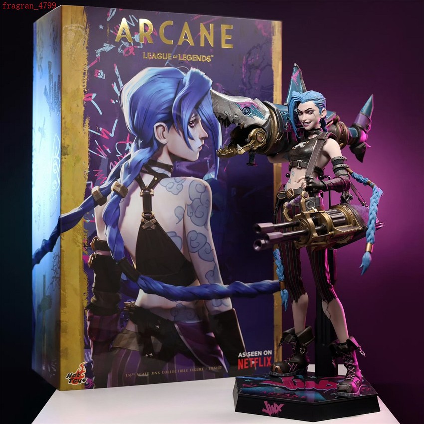 Arcane: League of Legends Official Jinx 1/6 Scale Figure Model Toys Gift 27.5cm