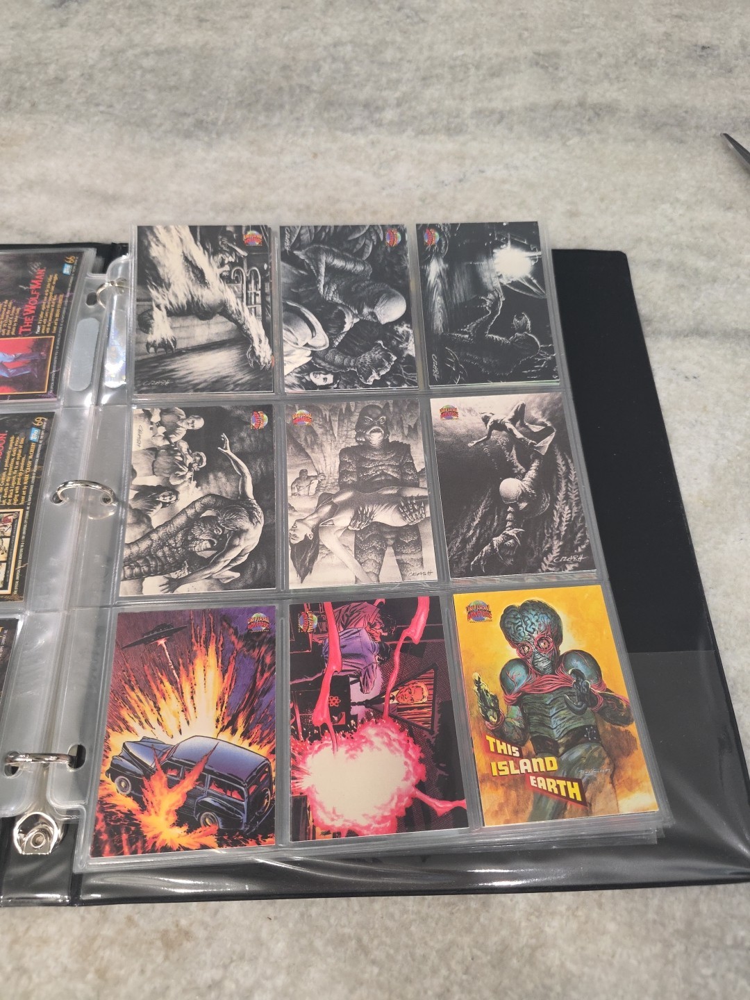 1994 UNIVERSAL MONSTERS COMPLETE SET Topps Complete 100 PLUS CHASE CARDS VHTF