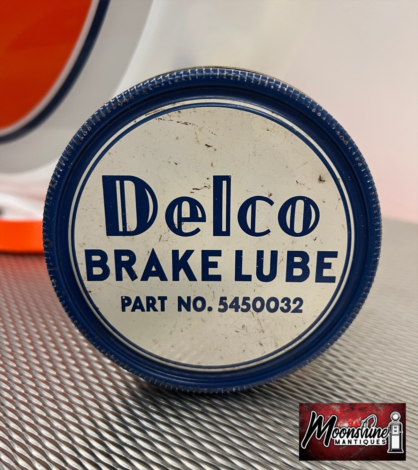 Vtg. General Motors DELCO Brake Lube Can – Gas & Oil