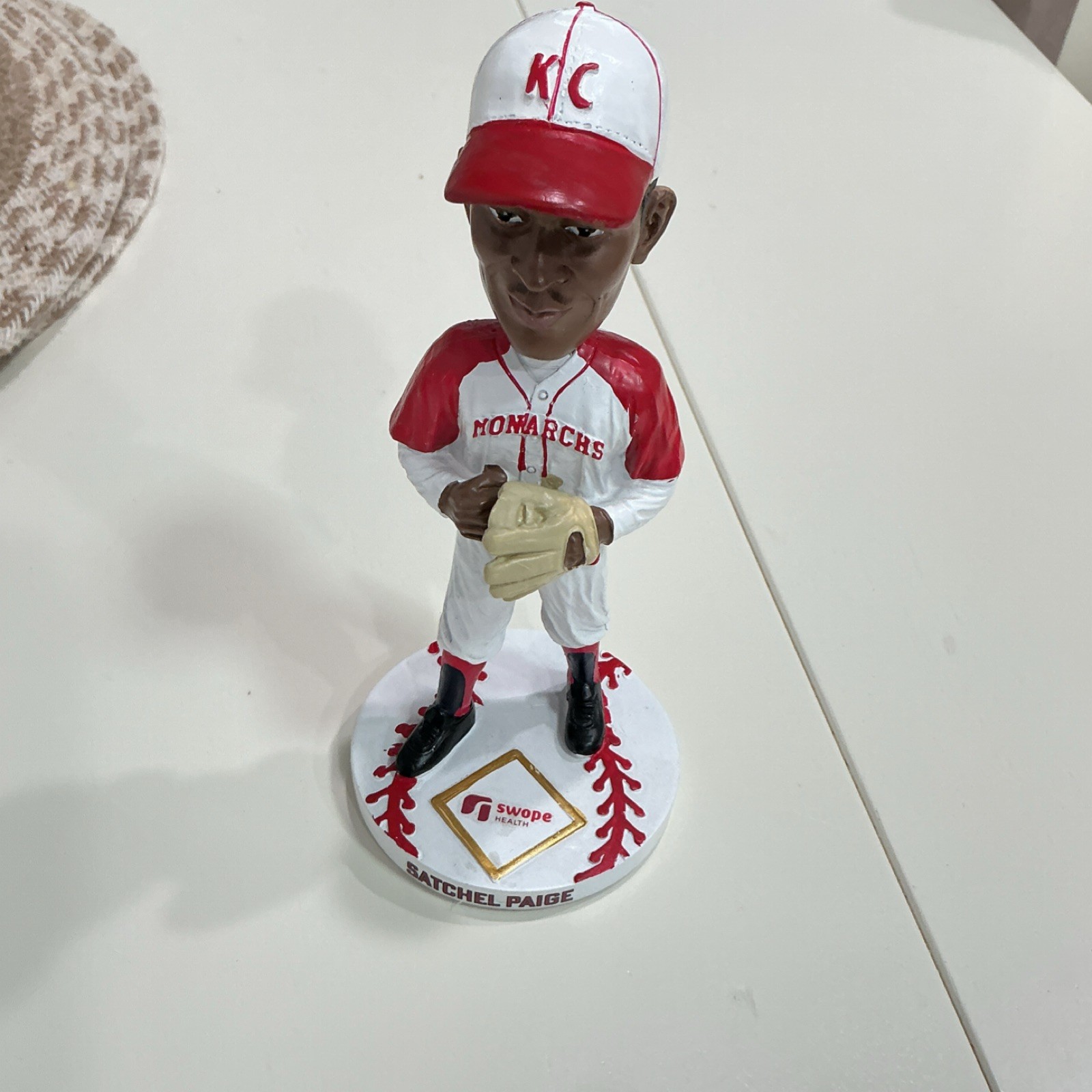 Kansas City Monarchs Satchel Paige Plastic Bobblehead w/ Box Baseball Figure