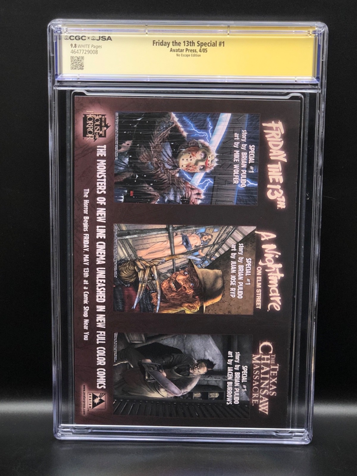 Friday the 13th Special #1 – No Escape Edition – CGC 9.8 – Signed Wolfer