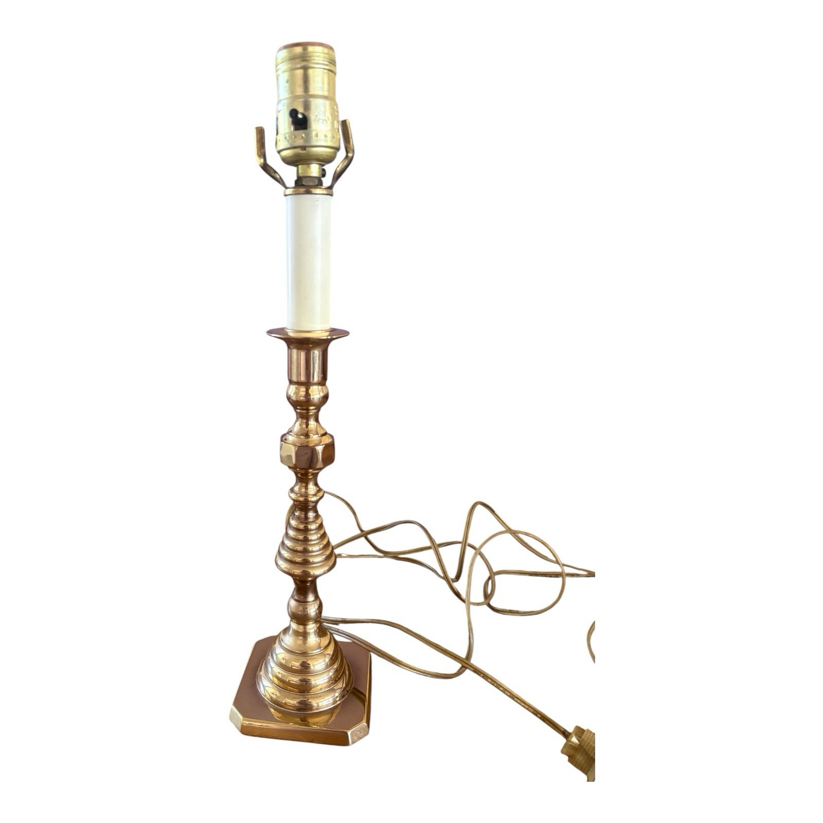 Baldwin Brass Beehive 23.5″ Accent Table Lamp READ: NEEDS LAMP SHADE ATTACHMENT