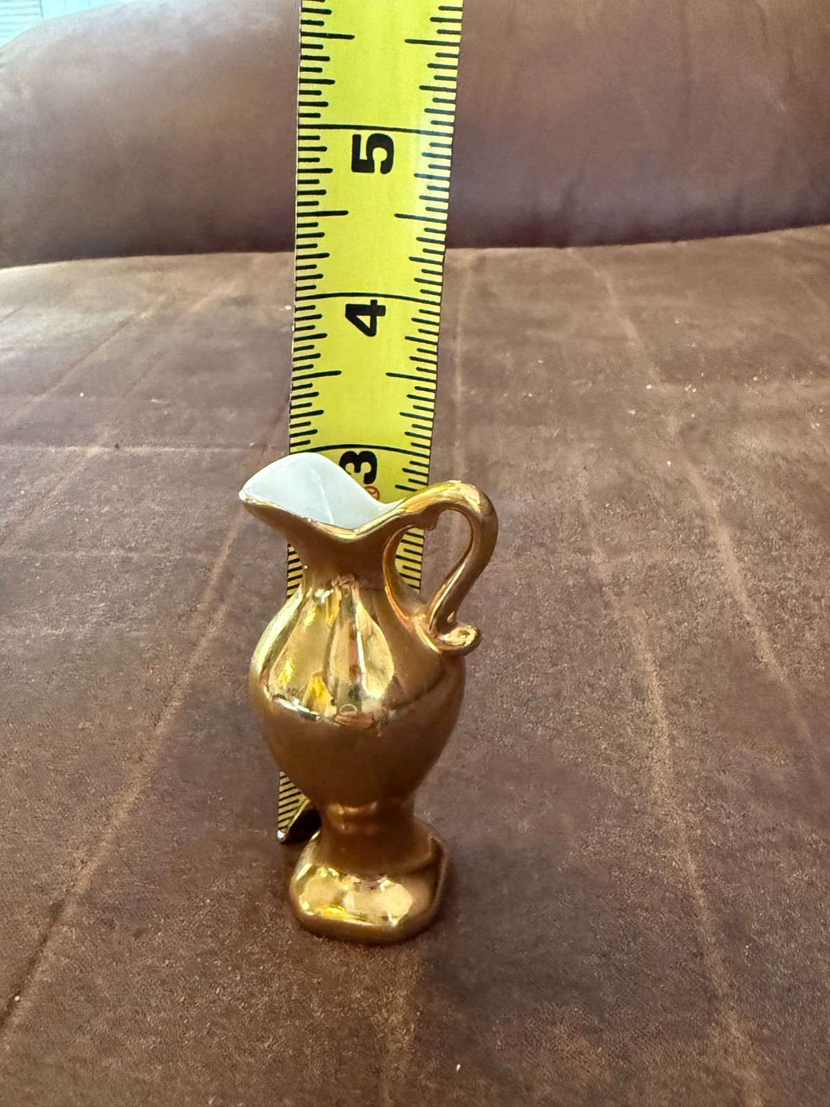 Vintage Miniature Gold-Plated Limoges France Pitcher/Vase – BEAUTIFUL!