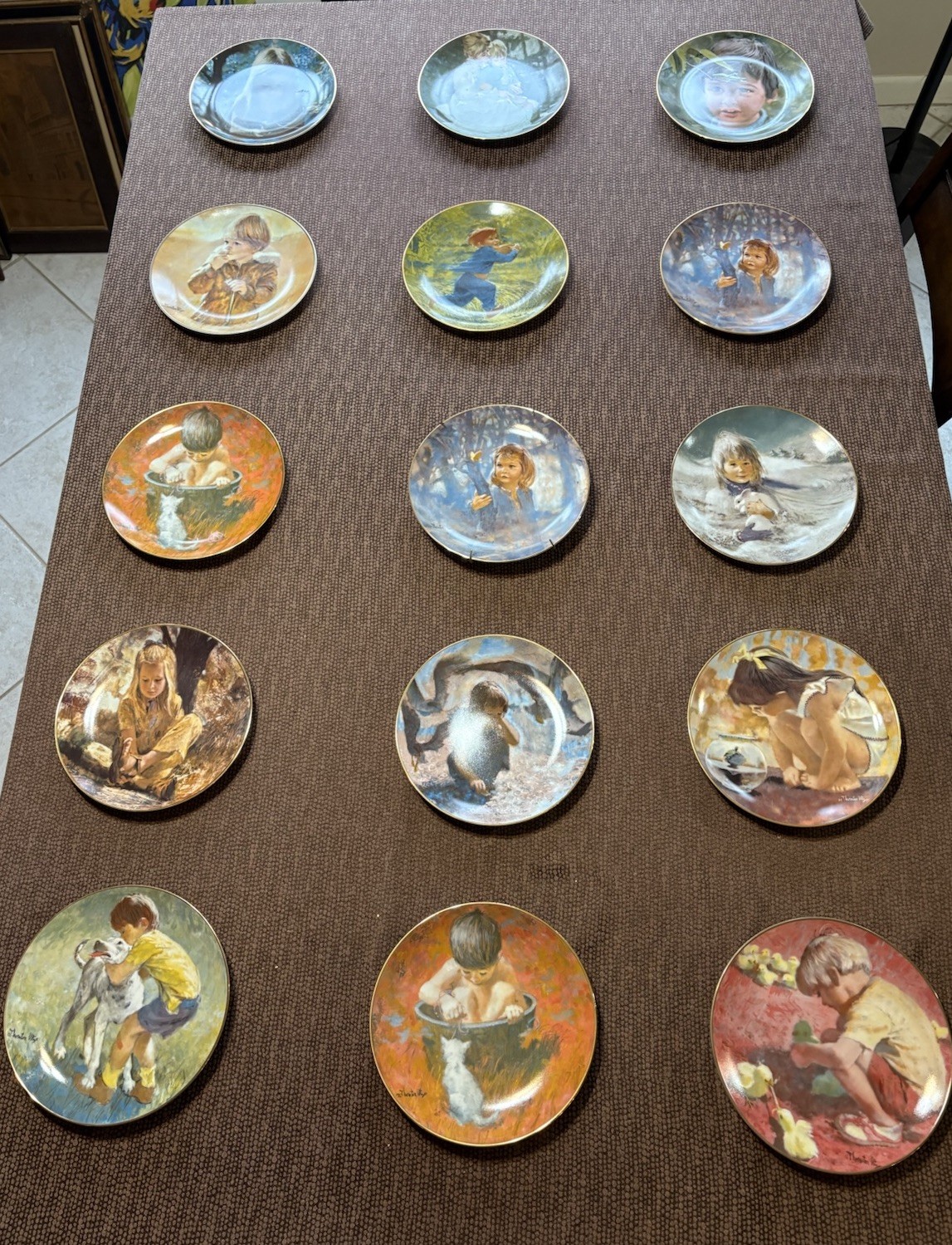 Vilettea Lot Collector Plates Thornton Utz SIGNED NUMBERED