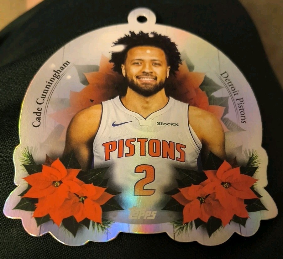 2025 Topps NBA Cade Cunningham Die-Cut Christmas Ornament Card – DCO-CC