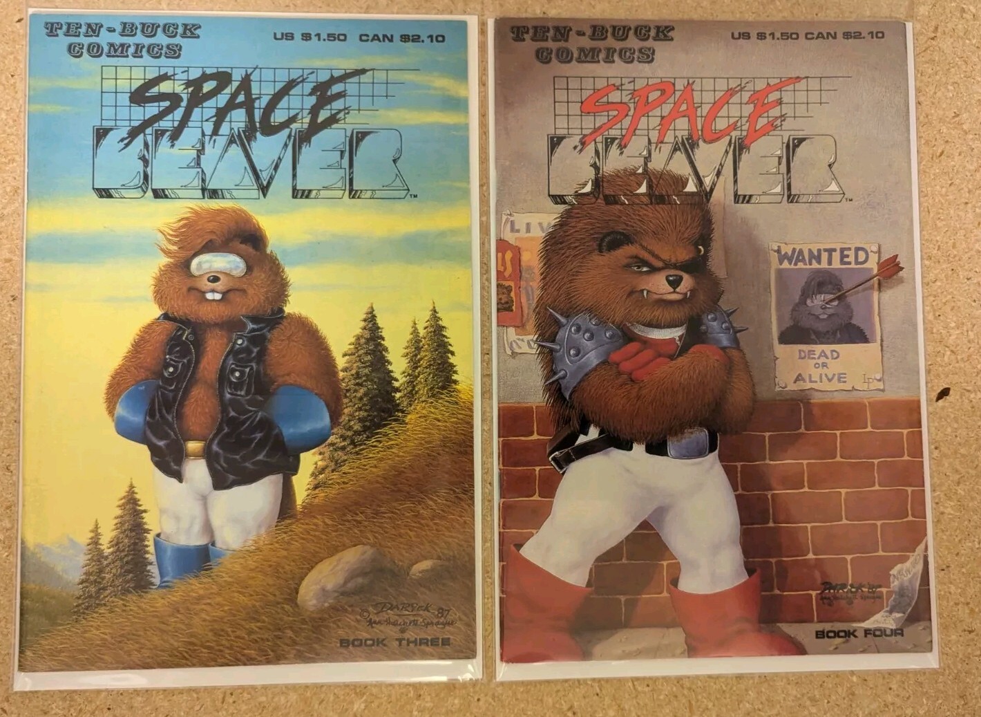 Space Beaver #3 & 4 VF; Ten-Buck | Darick Robertson