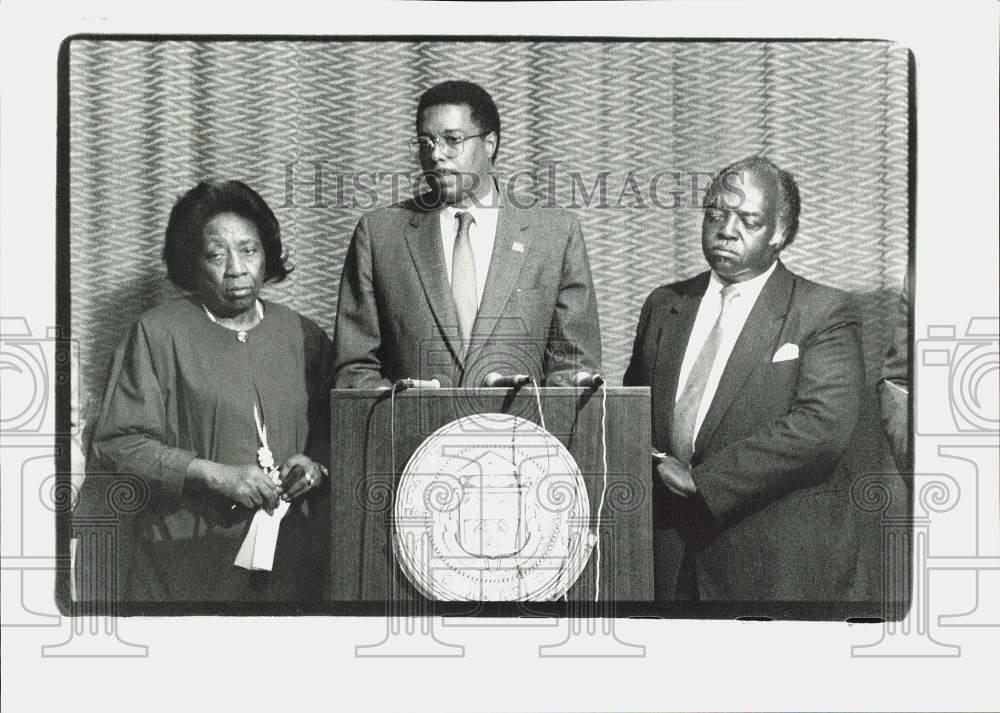 1989 Press Photo Attendees at the Southern Christian Leadership Conference