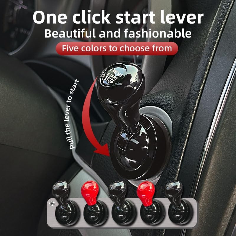 Car Joystick Push Start Button Cover, Metal to Accessories, Car…