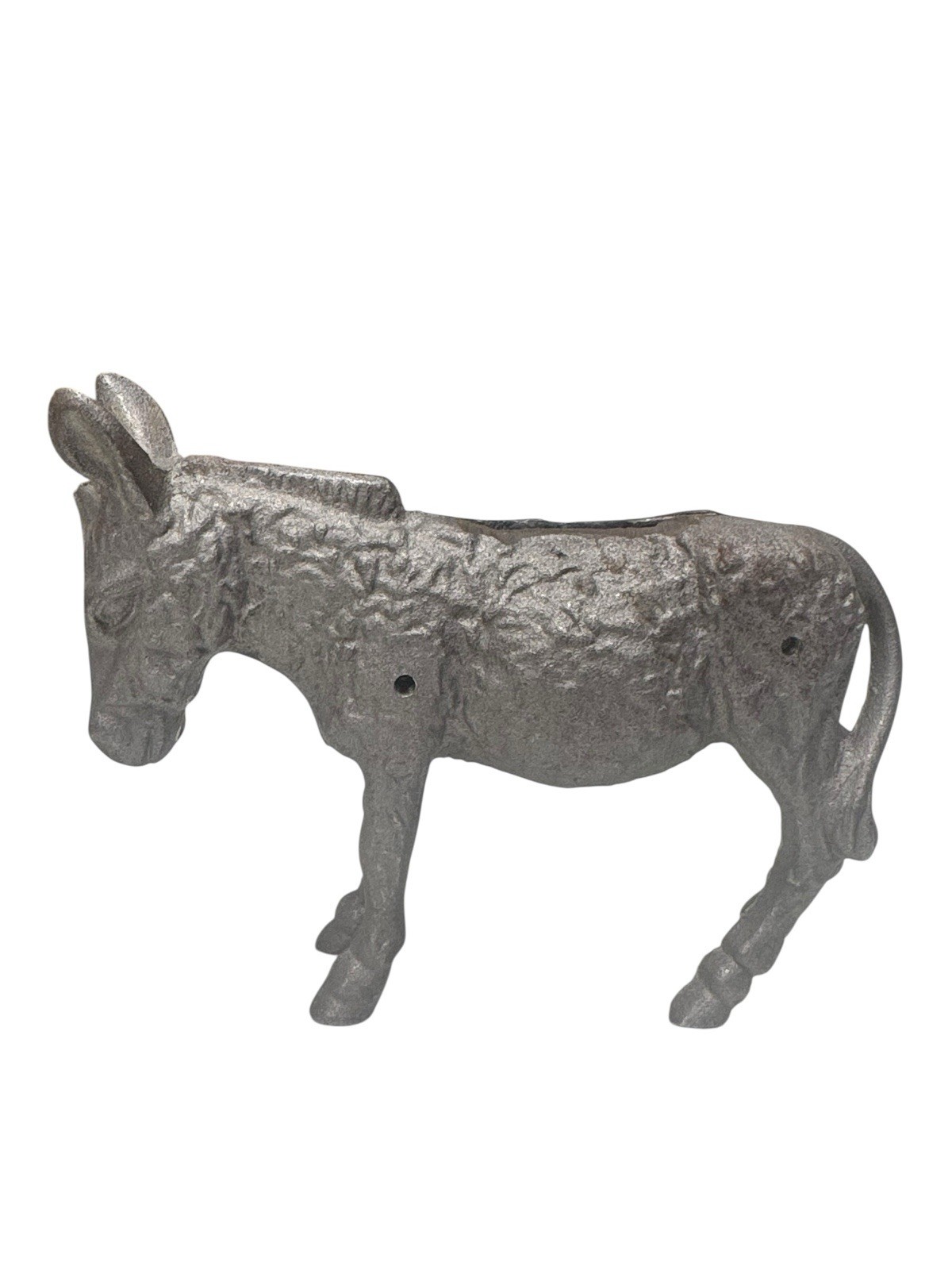 Vintage Style Cast Iron Donkey Coin Bank Reproduction 7” Farmhouse Decor