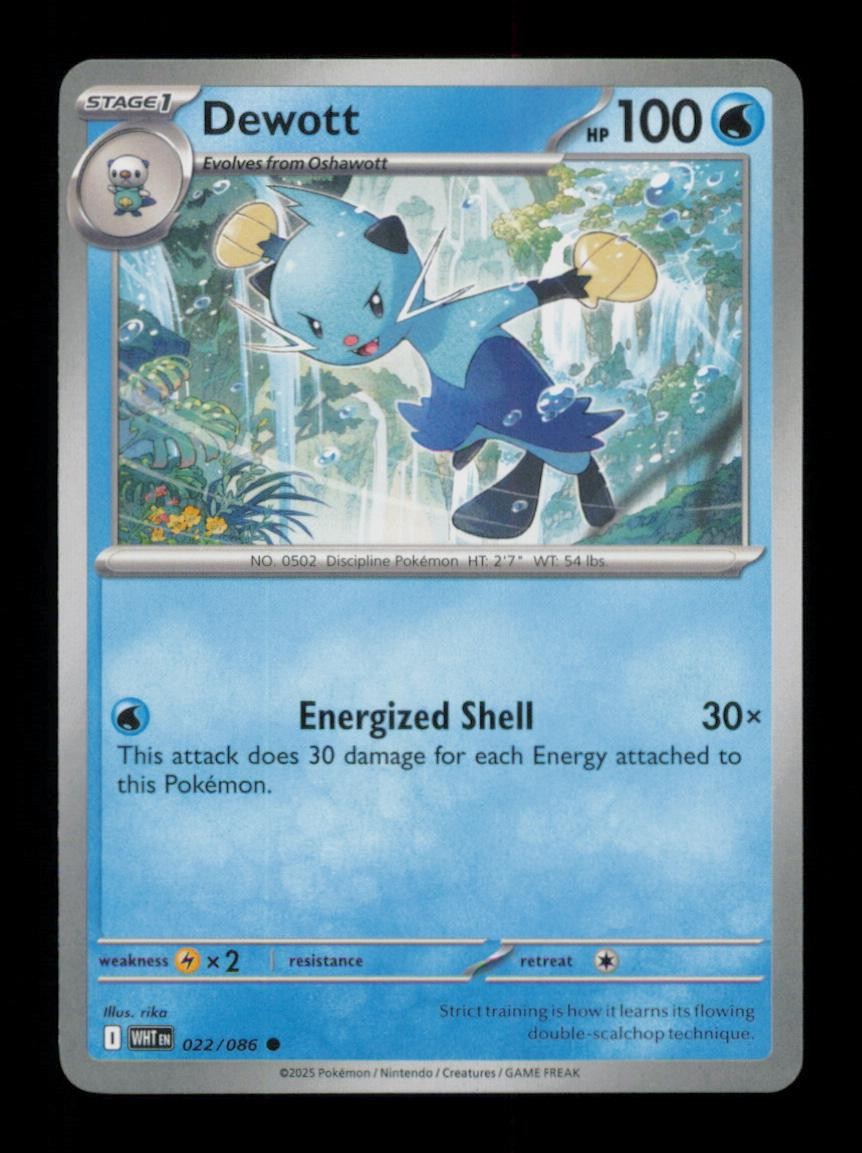 DEWOTT COMMON 022/086 NM POKEMON