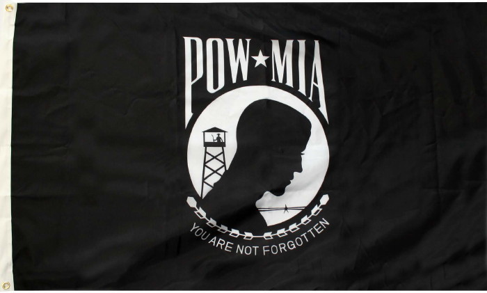 POW MIA FLAG YOU ARE NOT FORGOTTEN LARGE 3 x 5 FEET WITH GROMMETS FREE SHIP!!