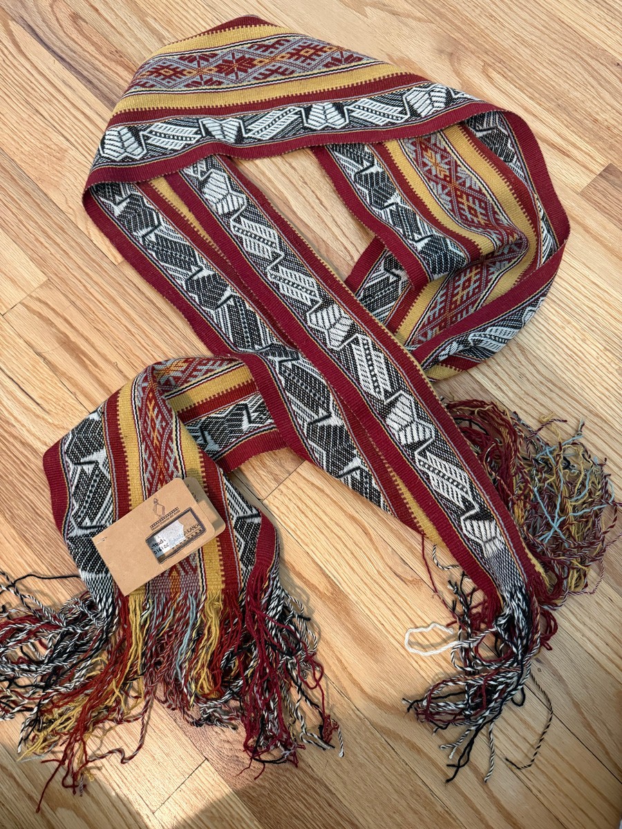 Hand-Woven Peruvian Sash Belt