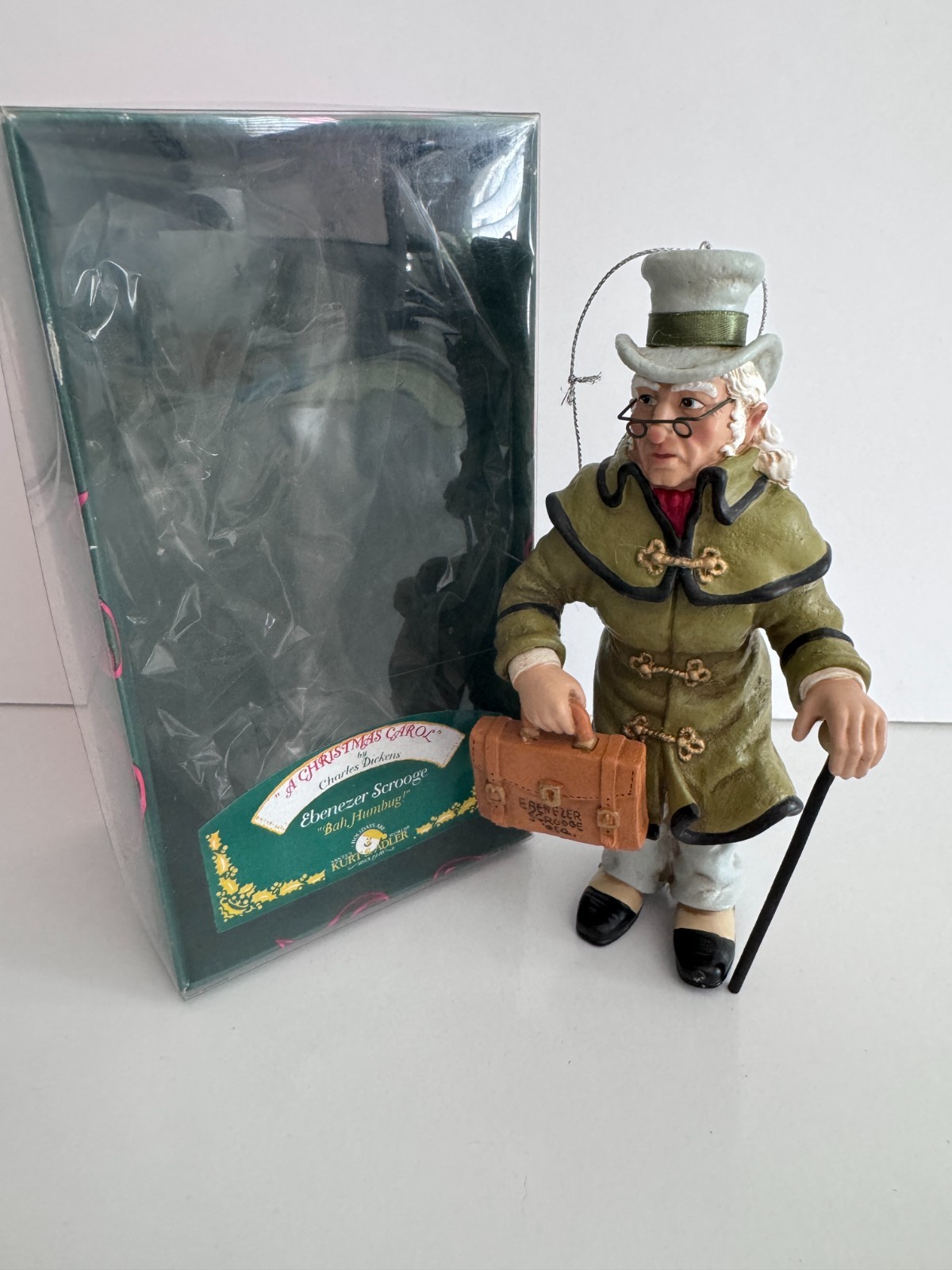 Kurt Adler Charles Dickens Ebenezer Scrooge Christmas Carol 6.5 in Ornament